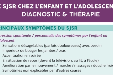 Syndrome des jambes sans repos : N’oublions pas les enfants et adolescents !