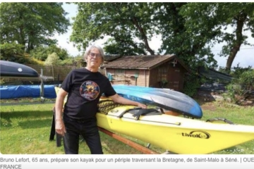 Atteint du syndrome des jambes sans repos, ce Morbihannais va rallier Séné à Saint-Malo en kayak