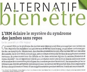 L'influence du fer sur la maladie de Willis Ekbom L'influence du fer sur la maladie de Willis Ekbom