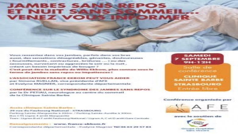 Matinée d'information sur les jambes sans repos