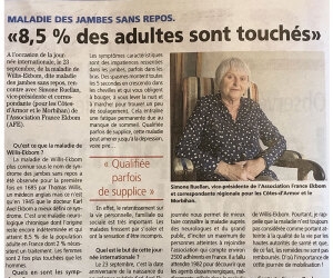 Maladie des jambes sans repos : 8,5% des adultes sont touchés Maladie des jambes sans repos : 8,5% des adultes sont touchés